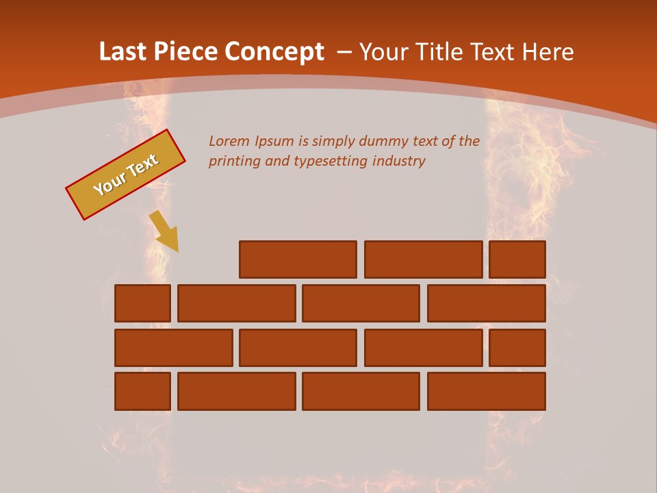 Flammable Engulfed Beauty PowerPoint Template