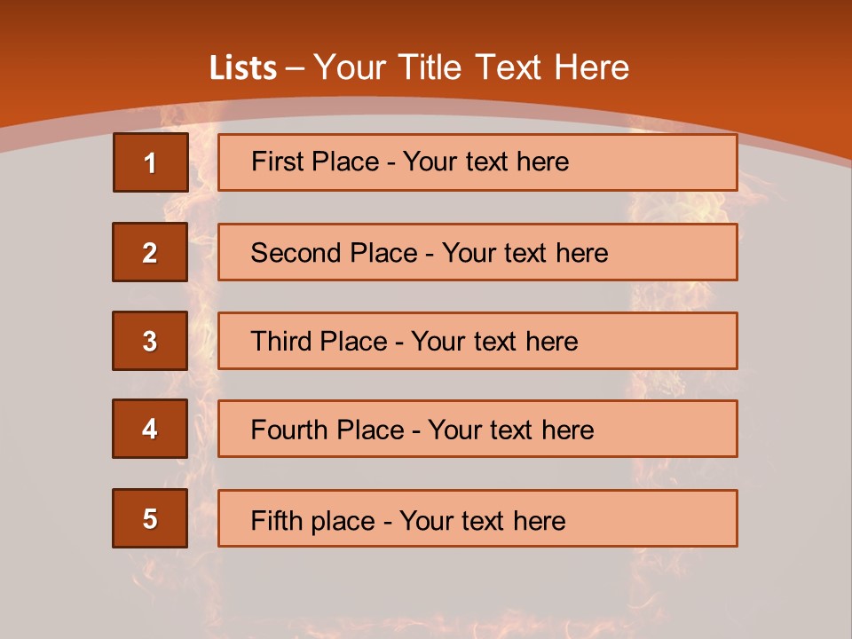 Flammable Engulfed Beauty PowerPoint Template