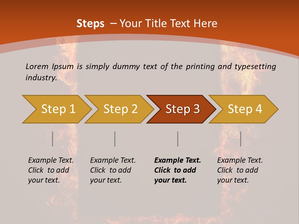 Flammable Engulfed Beauty PowerPoint Template