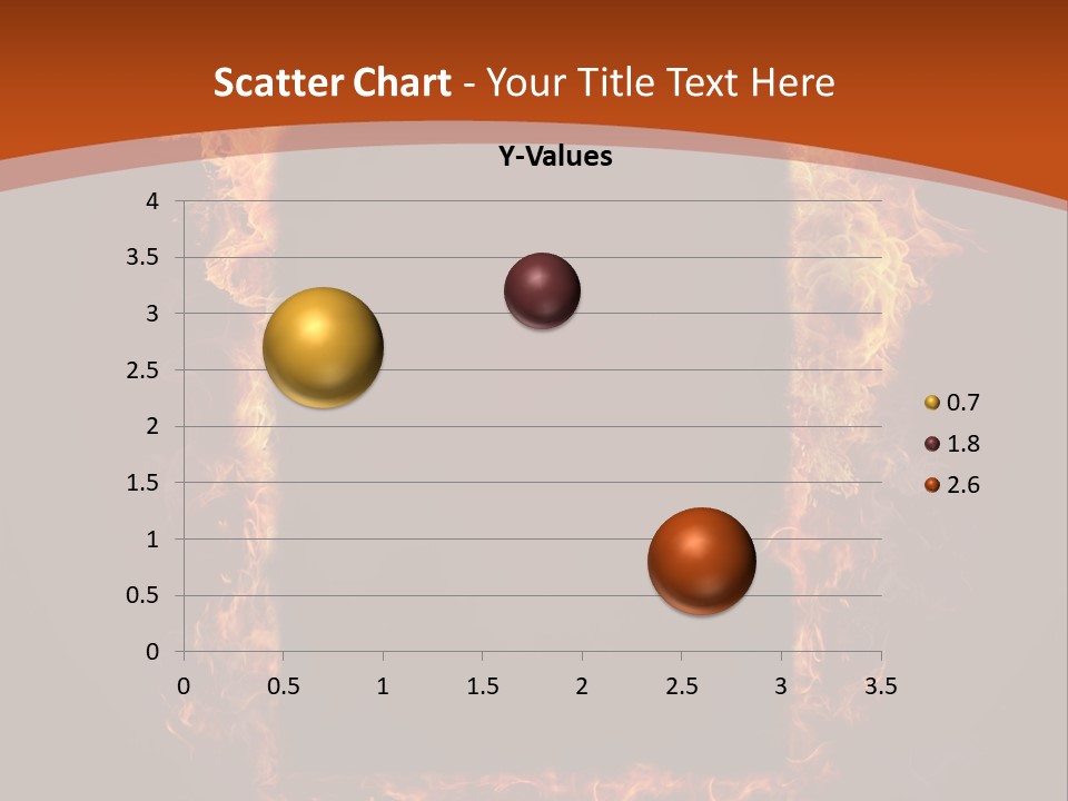 Flammable Engulfed Beauty PowerPoint Template