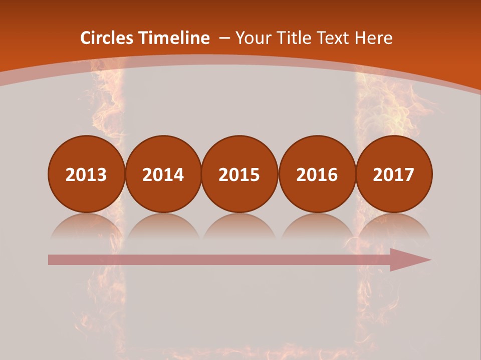 Flammable Engulfed Beauty PowerPoint Template