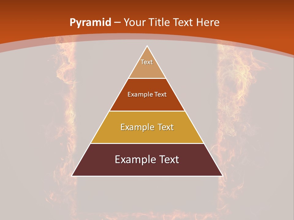 Flammable Engulfed Beauty PowerPoint Template