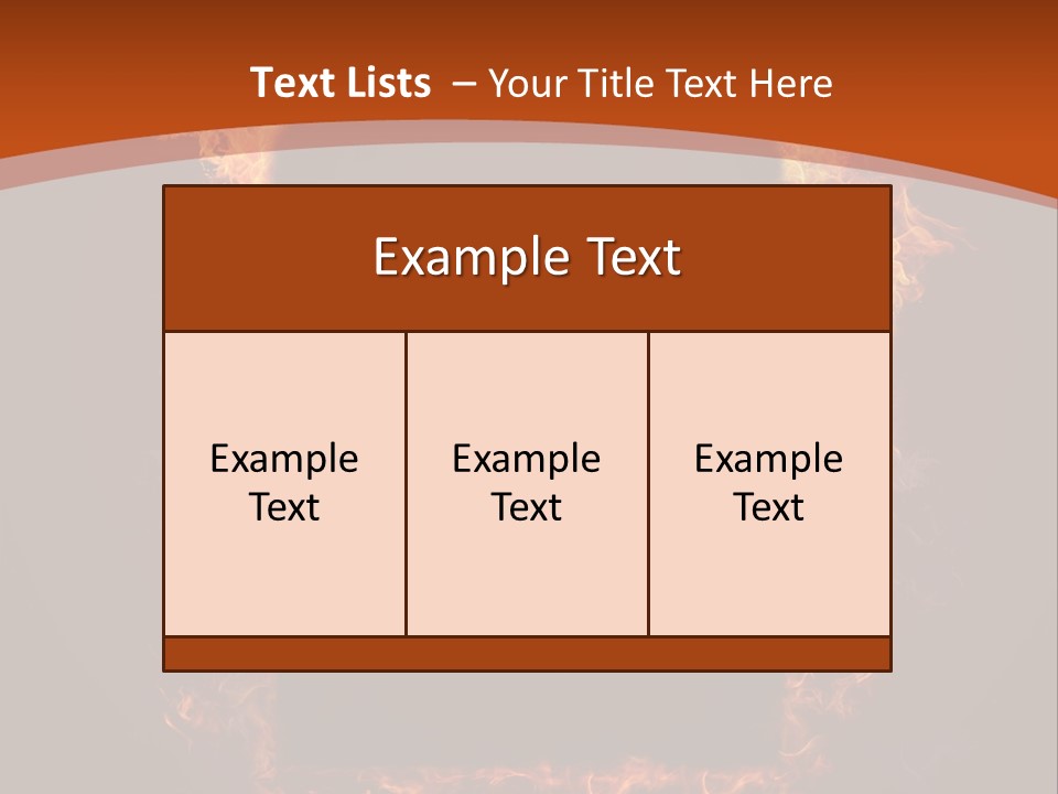 Flammable Engulfed Beauty PowerPoint Template