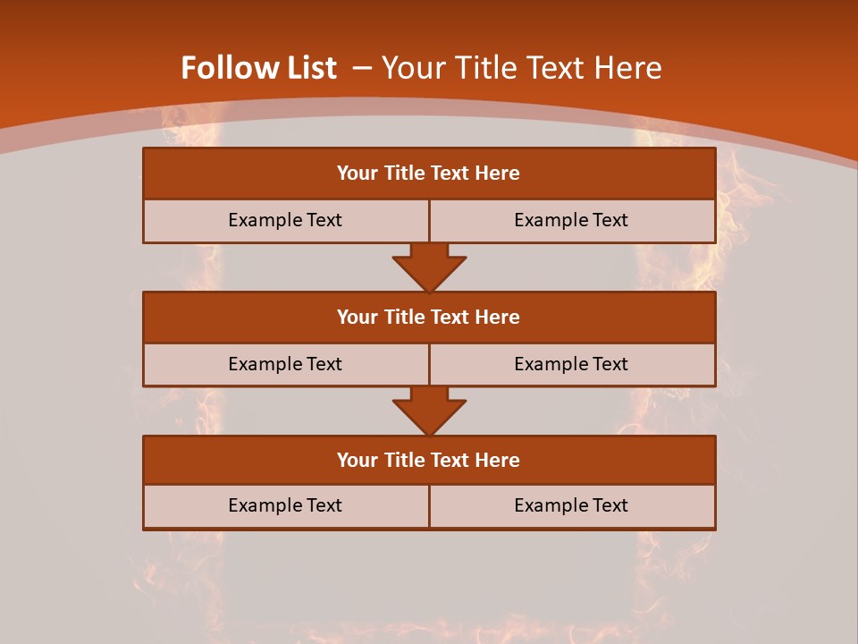 Flammable Engulfed Beauty PowerPoint Template
