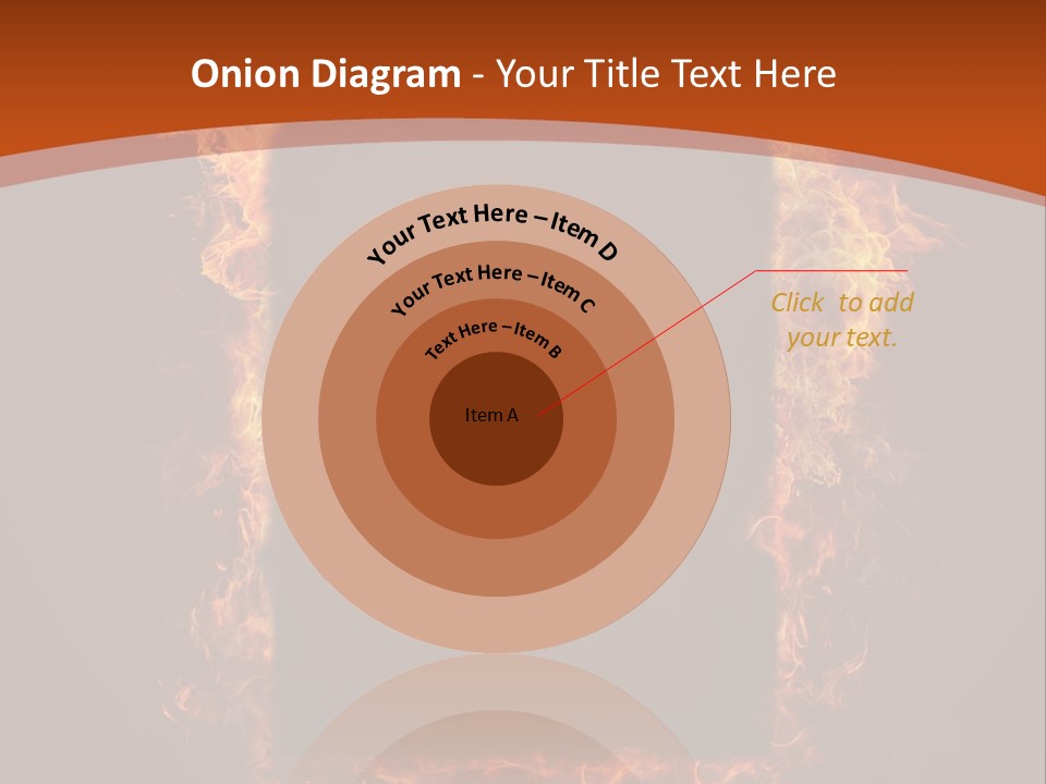 Flammable Engulfed Beauty PowerPoint Template