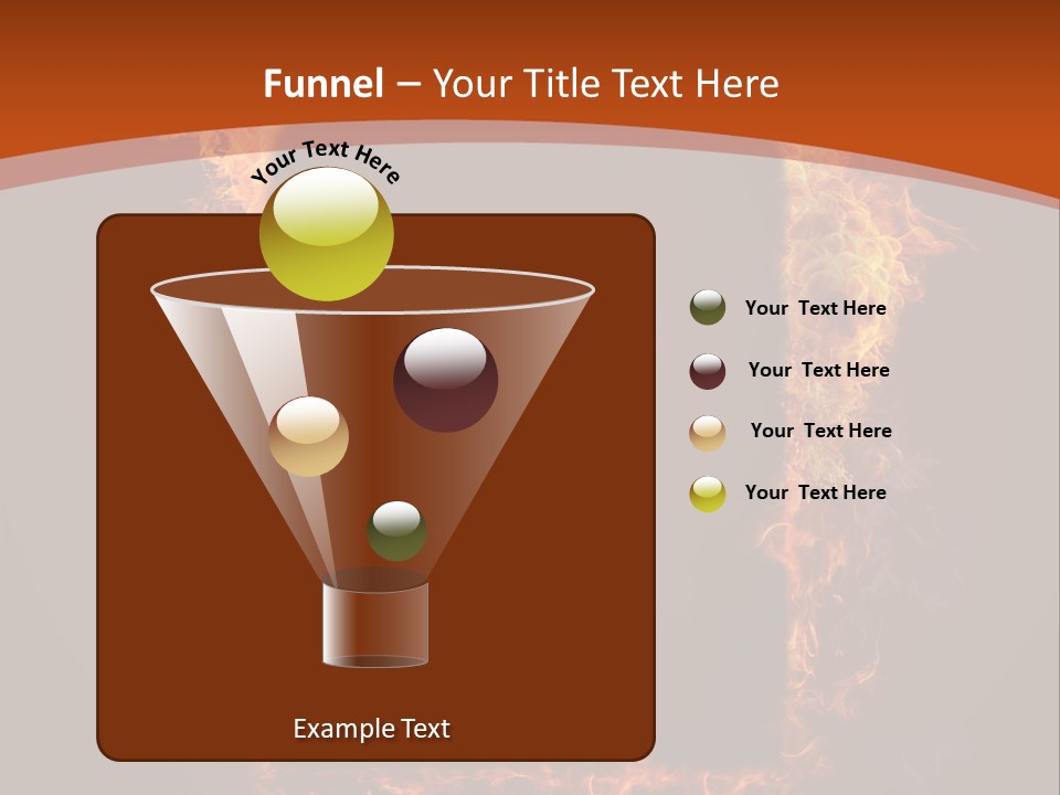 Flammable Engulfed Beauty PowerPoint Template