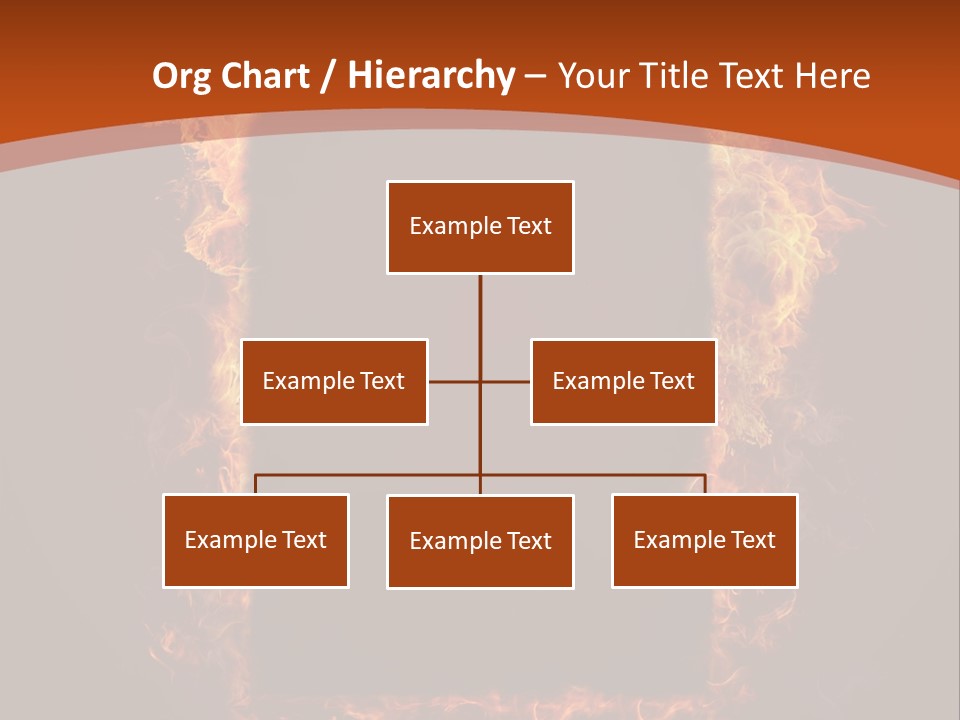 Flammable Engulfed Beauty PowerPoint Template