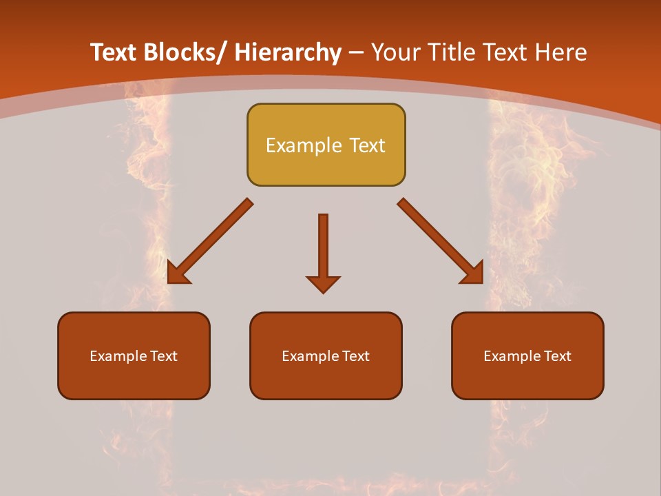 Flammable Engulfed Beauty PowerPoint Template