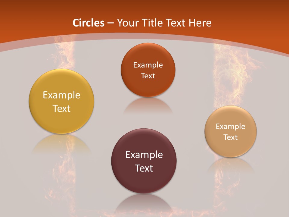 Flammable Engulfed Beauty PowerPoint Template