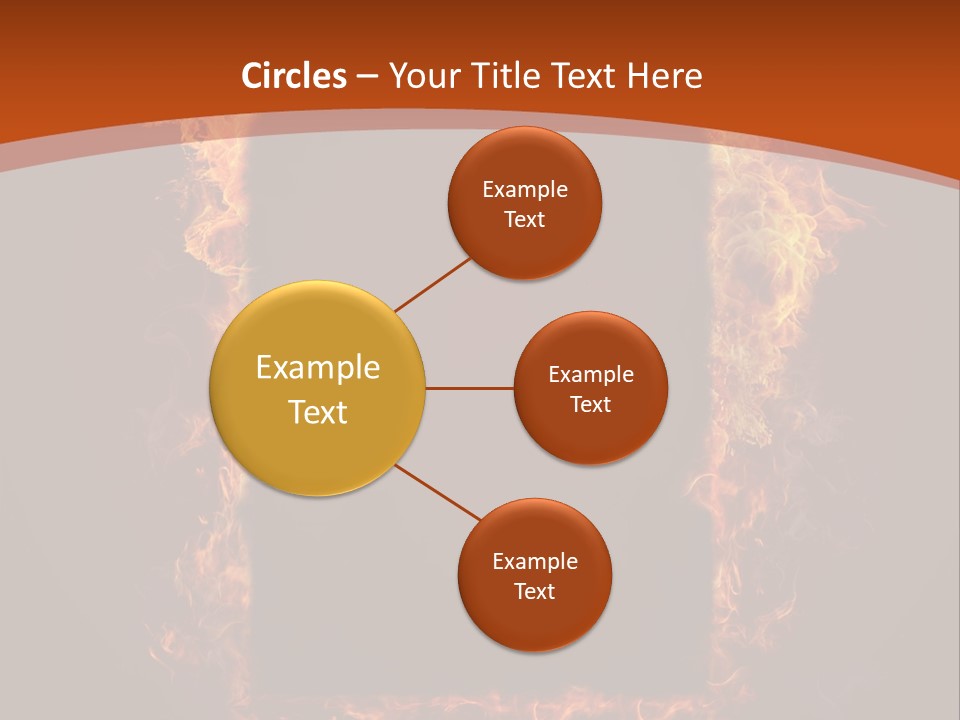 Flammable Engulfed Beauty PowerPoint Template