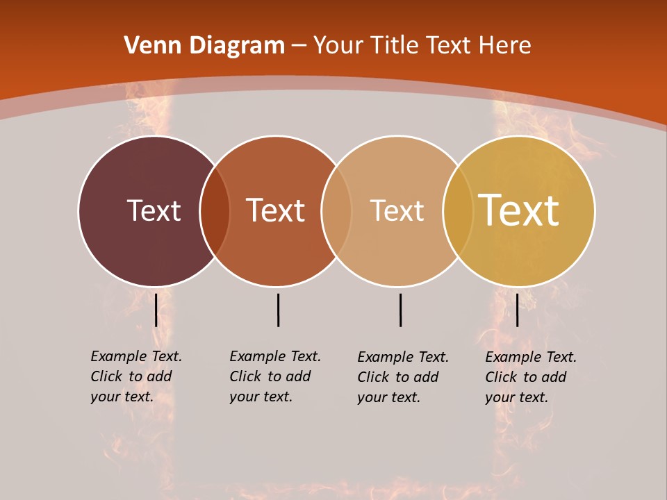 Flammable Engulfed Beauty PowerPoint Template