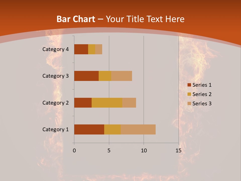Flammable Engulfed Beauty PowerPoint Template