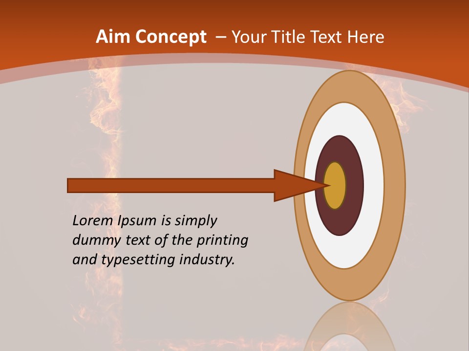 Flammable Engulfed Beauty PowerPoint Template