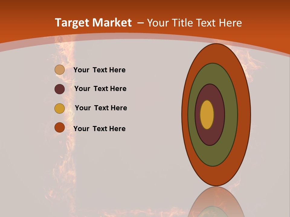 Flammable Engulfed Beauty PowerPoint Template