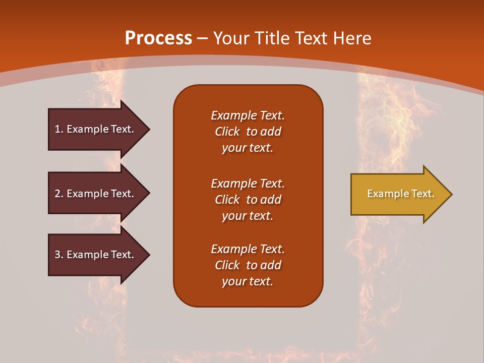 Flammable Engulfed Beauty PowerPoint Template