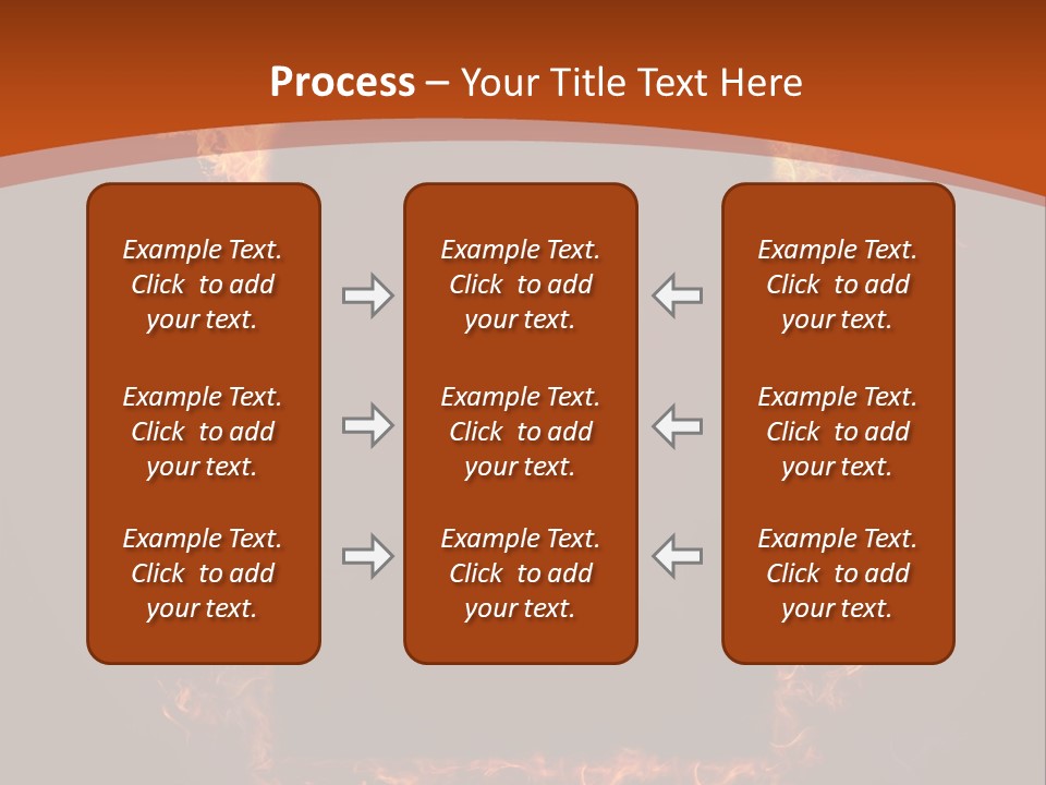 Flammable Engulfed Beauty PowerPoint Template
