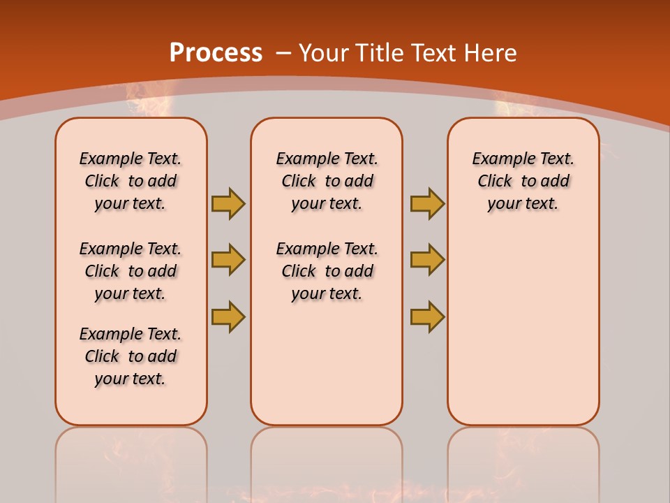 Flammable Engulfed Beauty PowerPoint Template