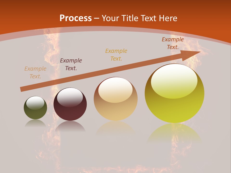 Flammable Engulfed Beauty PowerPoint Template