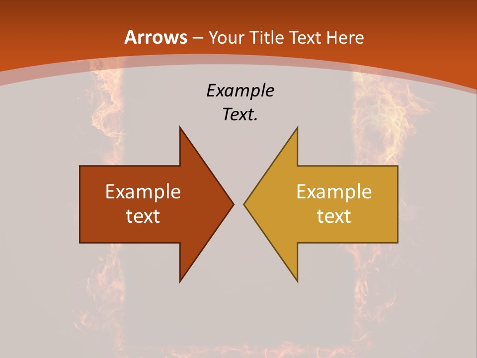 Flammable Engulfed Beauty PowerPoint Template