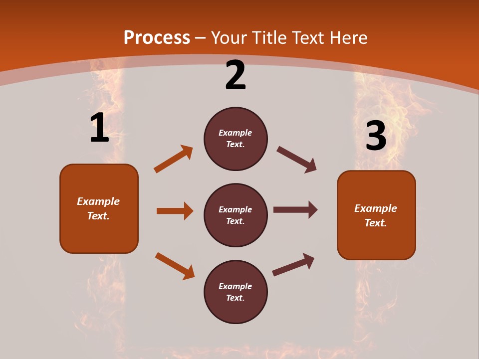 Flammable Engulfed Beauty PowerPoint Template