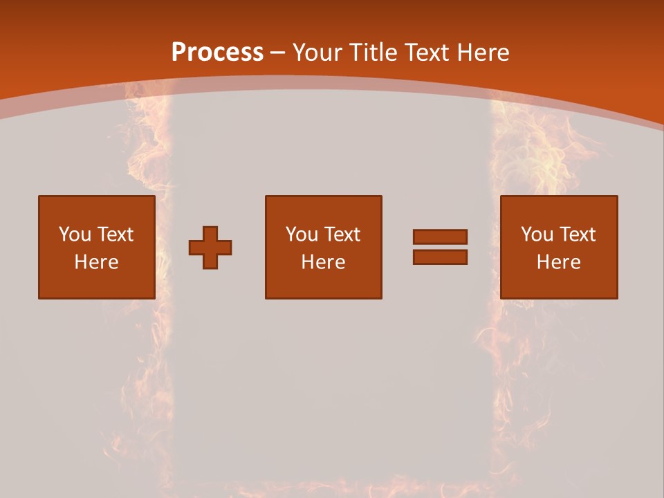 Flammable Engulfed Beauty PowerPoint Template
