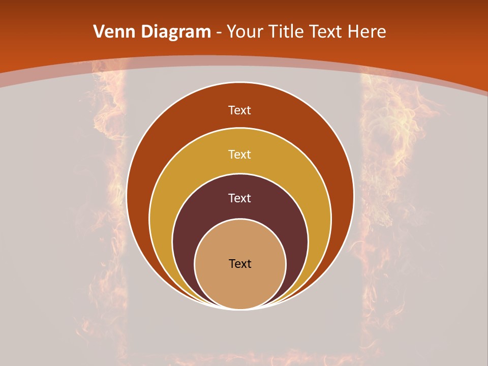 Flammable Engulfed Beauty PowerPoint Template