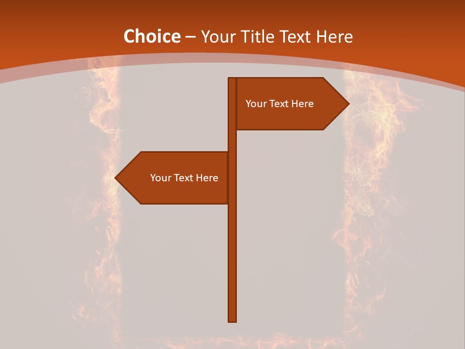 Flammable Engulfed Beauty PowerPoint Template