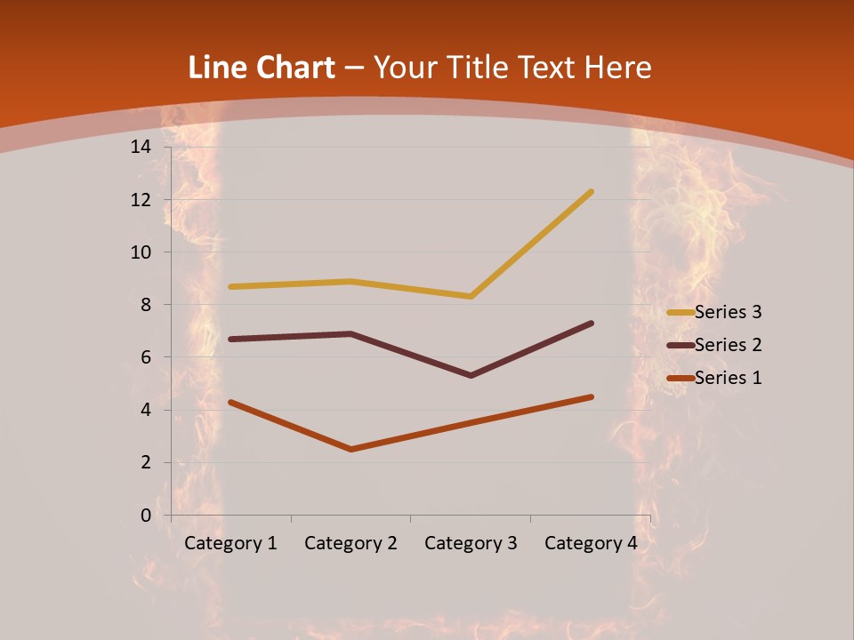 Flammable Engulfed Beauty PowerPoint Template