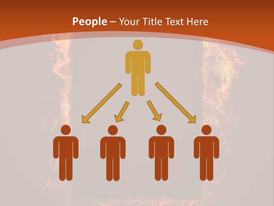 Flammable Engulfed Beauty PowerPoint Template
