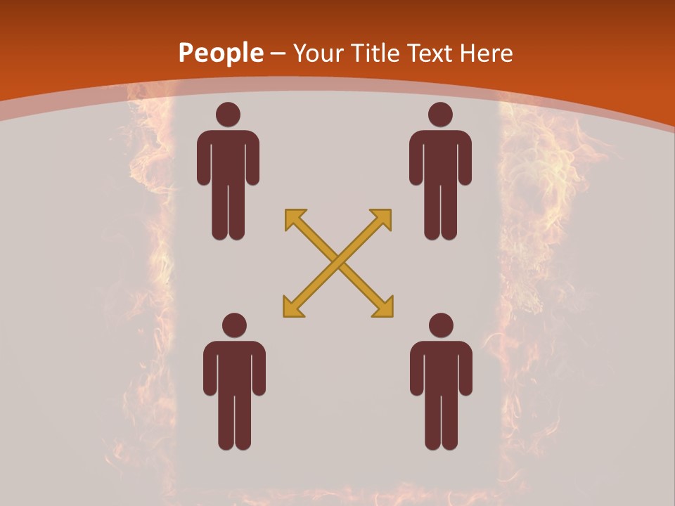 Flammable Engulfed Beauty PowerPoint Template