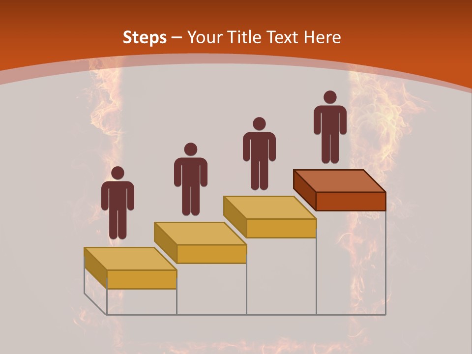 Flammable Engulfed Beauty PowerPoint Template
