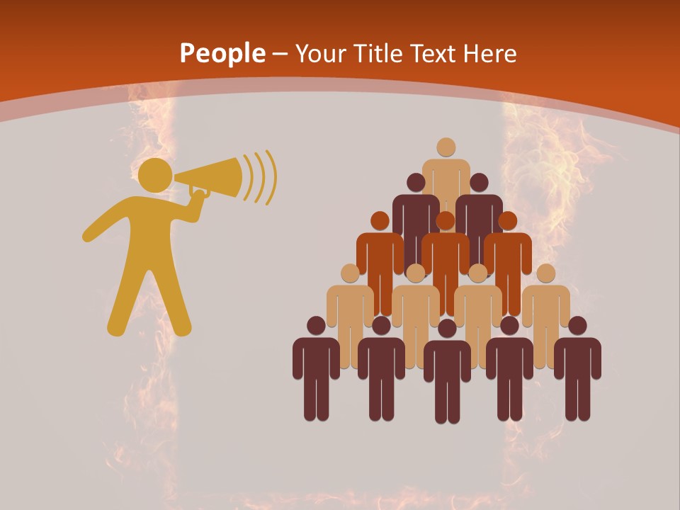 Flammable Engulfed Beauty PowerPoint Template