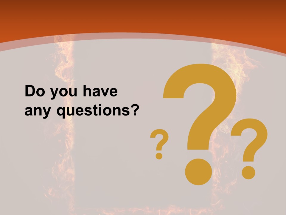 Flammable Engulfed Beauty PowerPoint Template