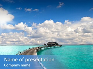 Tropical Tranquility Island PowerPoint Template