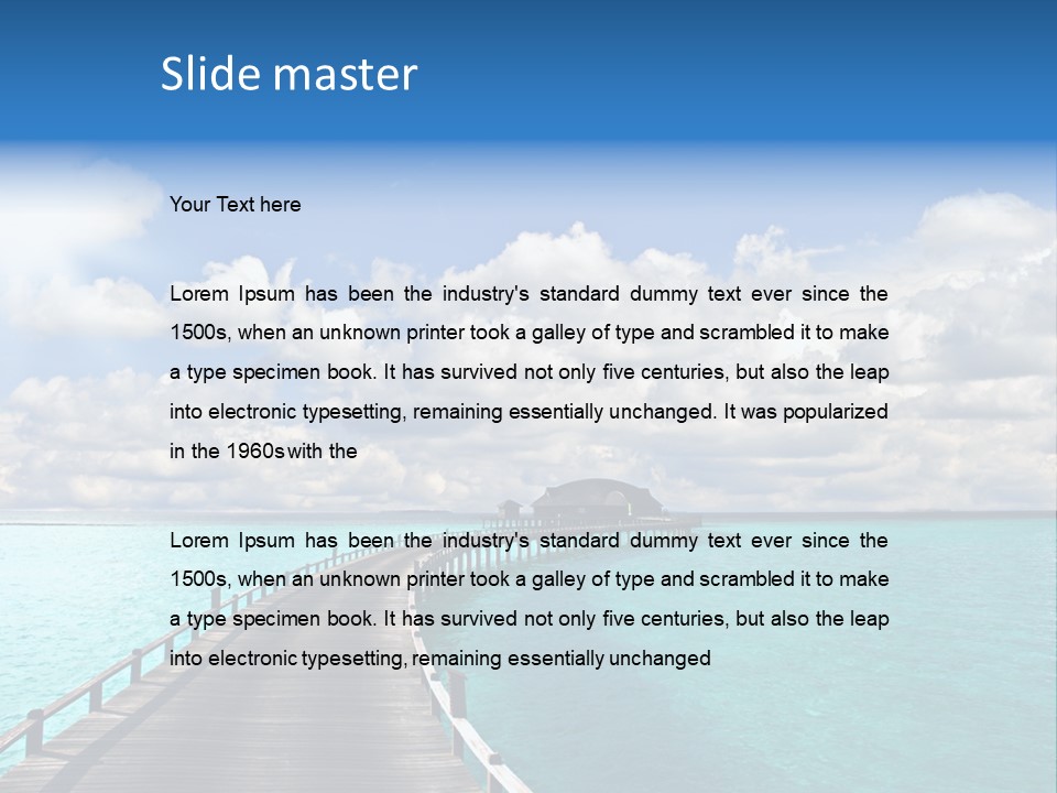 Tropical Tranquility Island PowerPoint Template