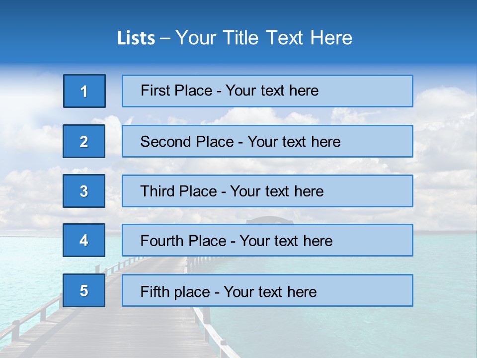 Tropical Tranquility Island PowerPoint Template