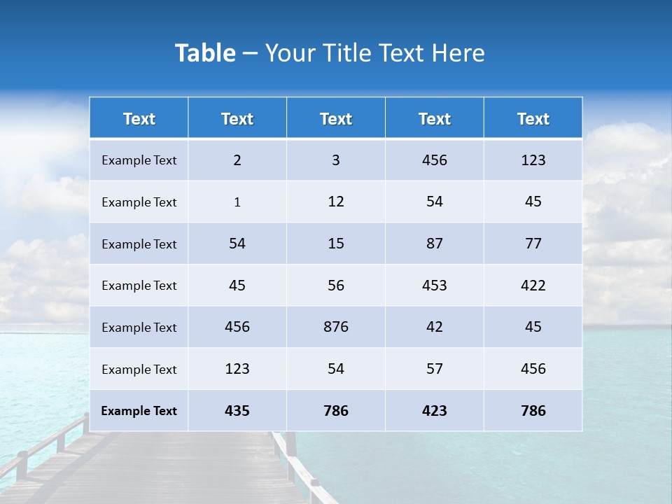 Tropical Tranquility Island PowerPoint Template