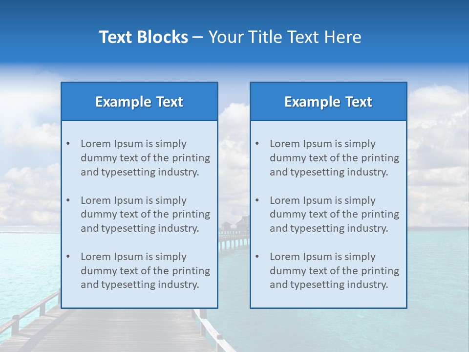 Tropical Tranquility Island PowerPoint Template