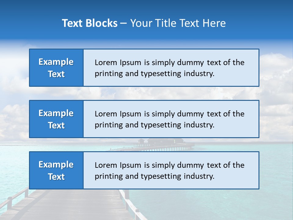 Tropical Tranquility Island PowerPoint Template