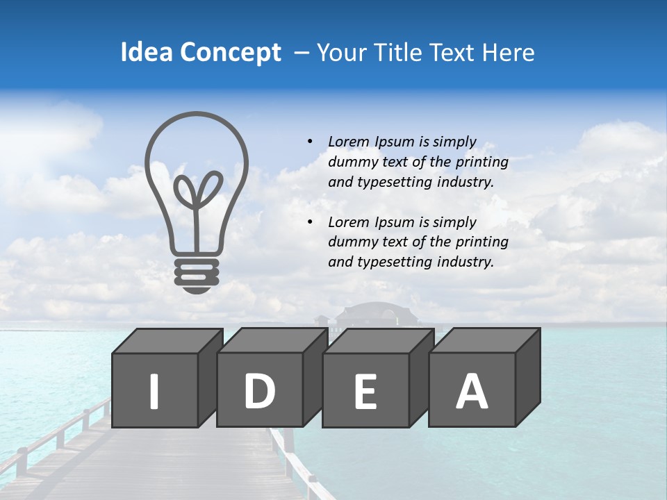 Tropical Tranquility Island PowerPoint Template