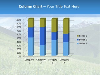 A Green Field With Mountains In The Background PowerPoint Template