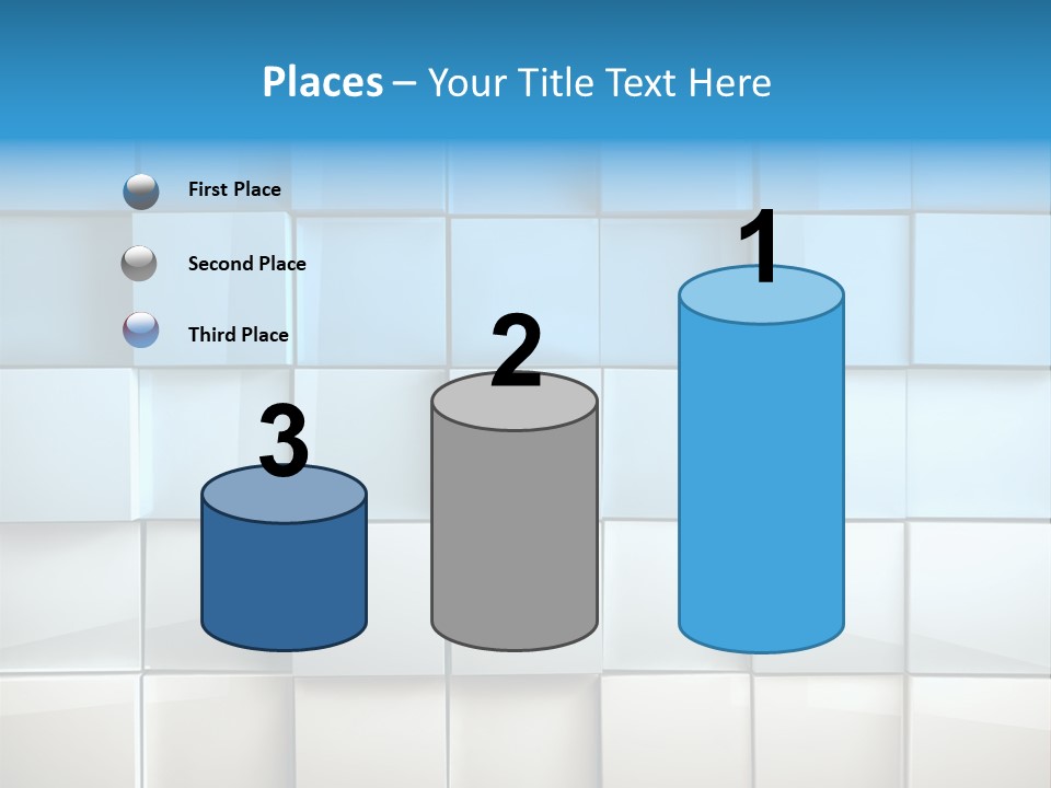 Tower Template Blue PowerPoint Template