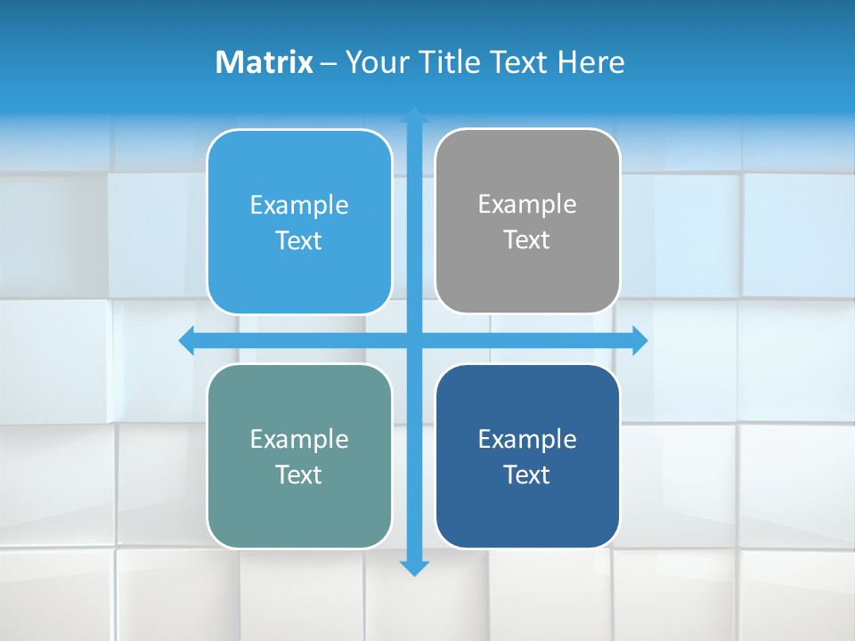 Tower Template Blue PowerPoint Template