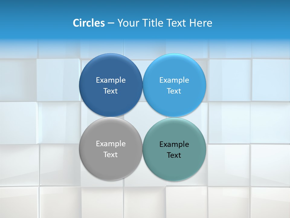 Tower Template Blue PowerPoint Template