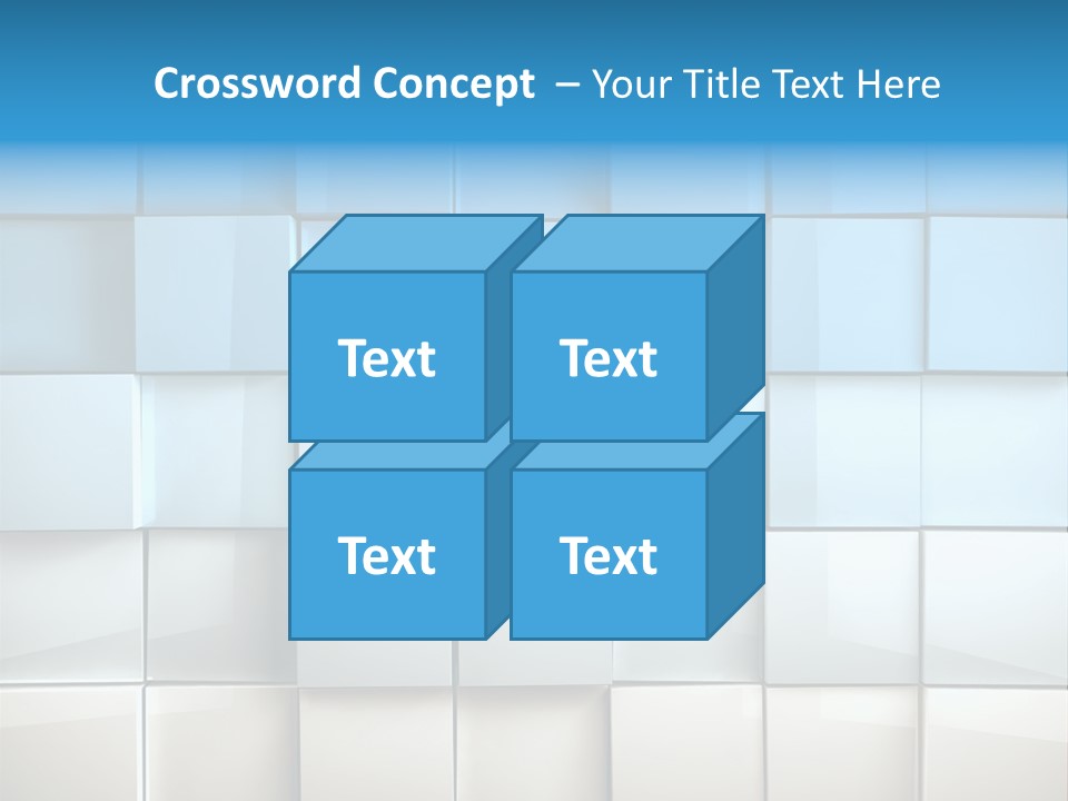 Tower Template Blue PowerPoint Template