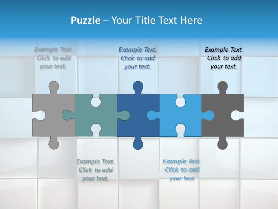 Tower Template Blue PowerPoint Template