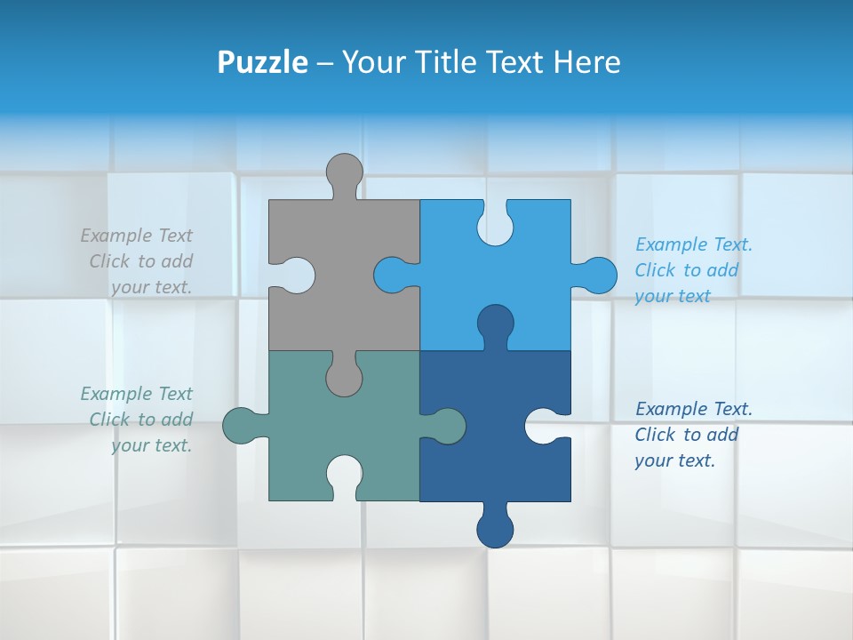 Tower Template Blue PowerPoint Template