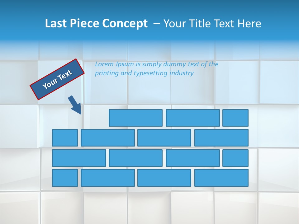 Tower Template Blue PowerPoint Template