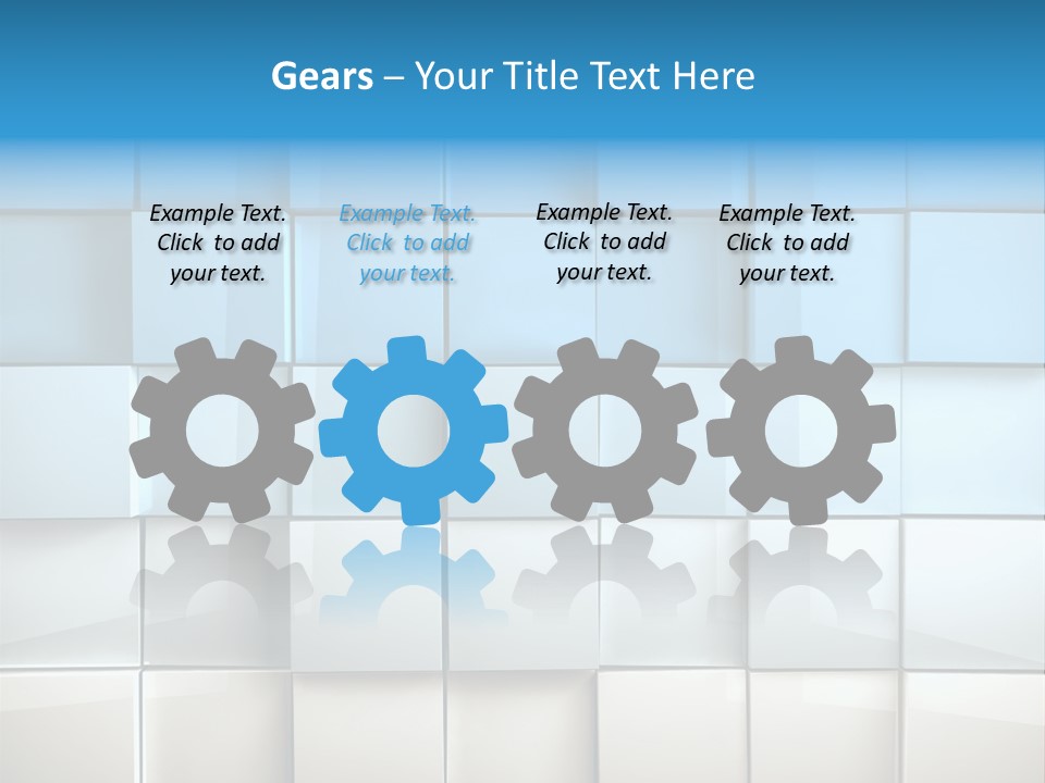 Tower Template Blue PowerPoint Template