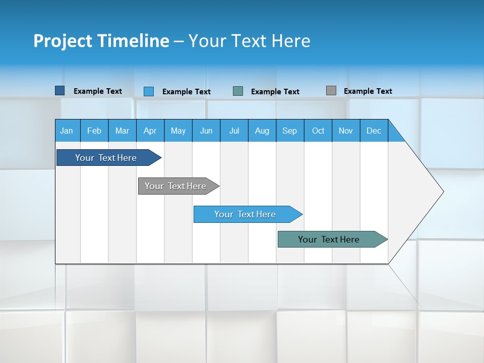 Tower Template Blue PowerPoint Template